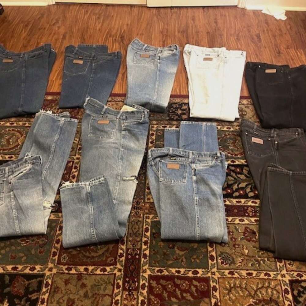 mens Wrangler denim jeans